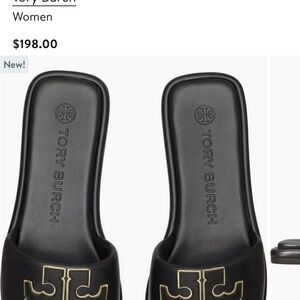 Tory Burch Women's Black Slide Sandals